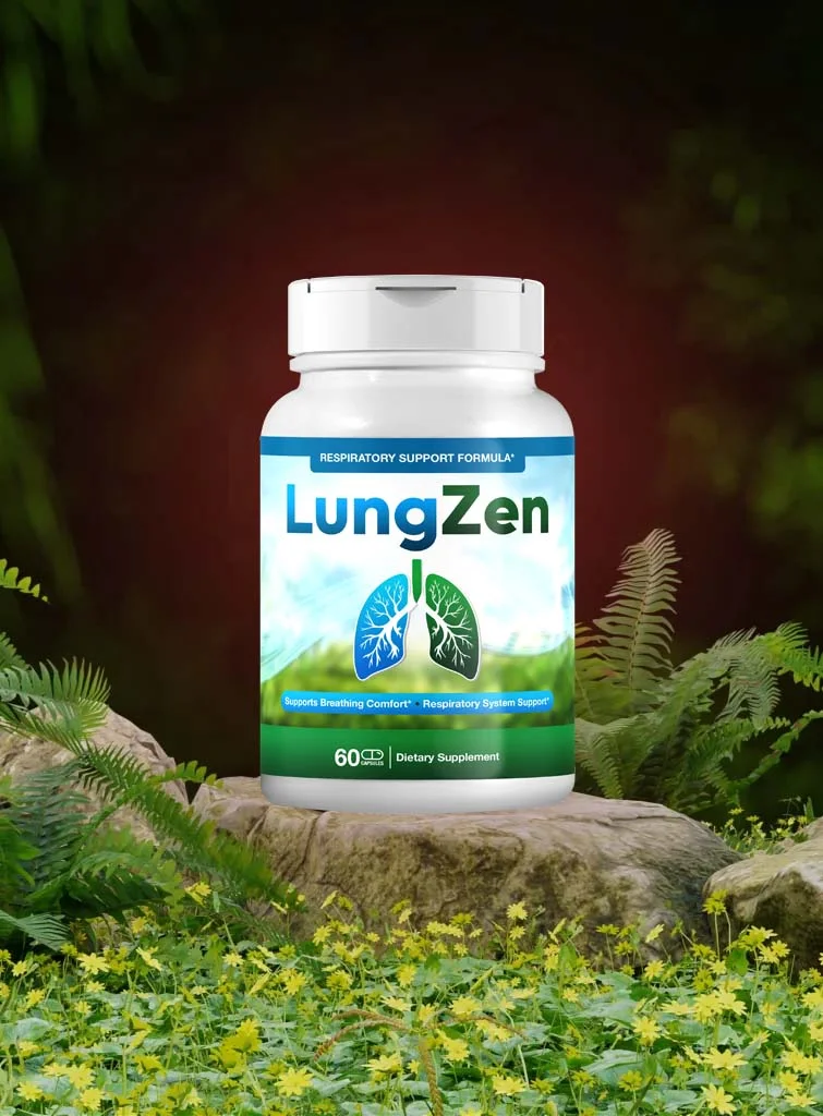 LungZen Respiratory Support Supplement Bottle